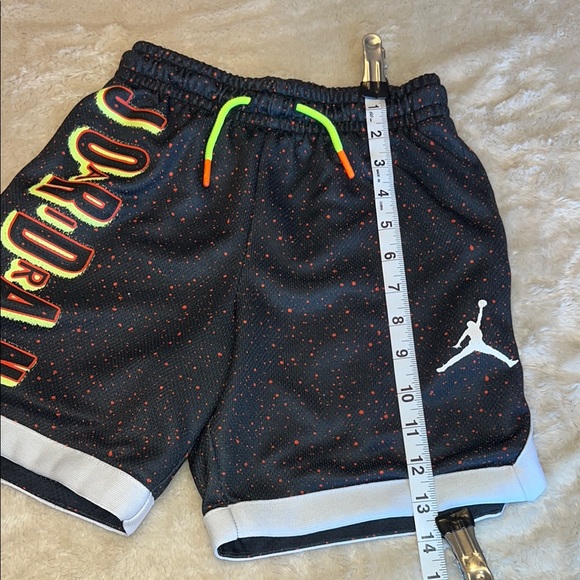 Jordan Black Shorts with Neon and White Details - Picture 8 of 9